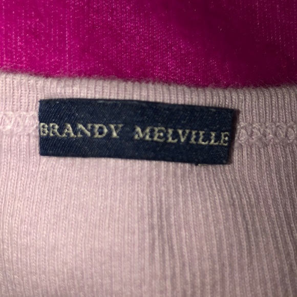 Purple button up Brandy Melville crop top - Picture 3 of 4
